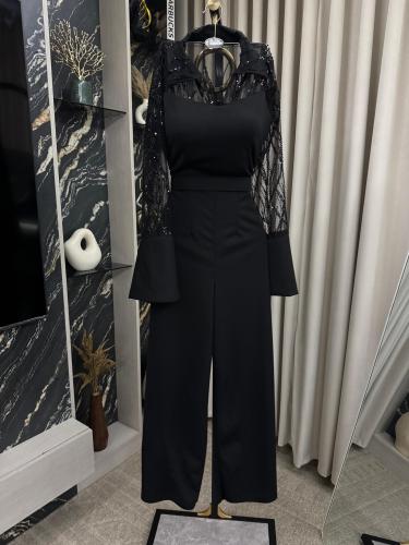 جامبسوت اسود انيق مميز بتطريز