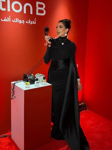 فستان سهرة ناعم بتصميم ناعم