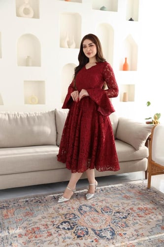 فستان انيق ميدي كم الجوبير