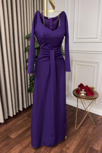 فستان ناعم باللون الموف