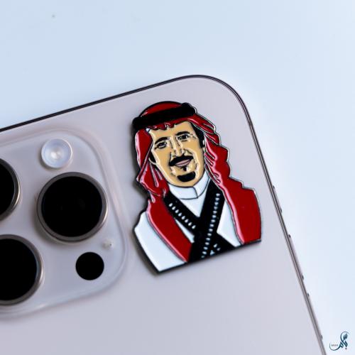 ملصق معدني الملك سلمان