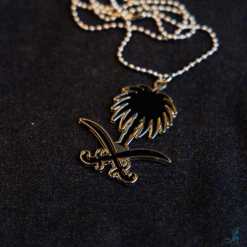 تعليقة سيفين ونخلة BLACK