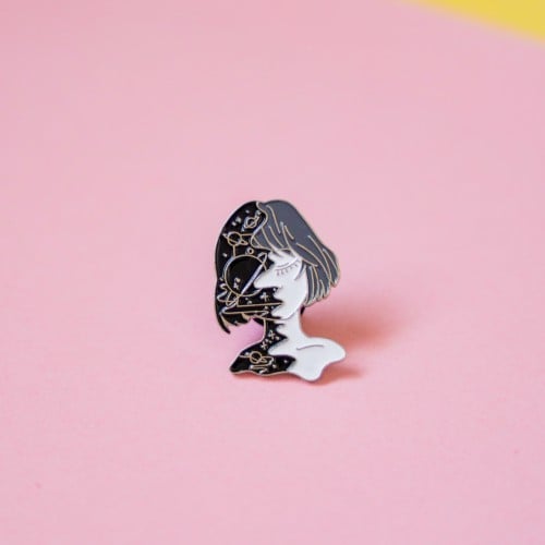 بروش Girl Silhouette