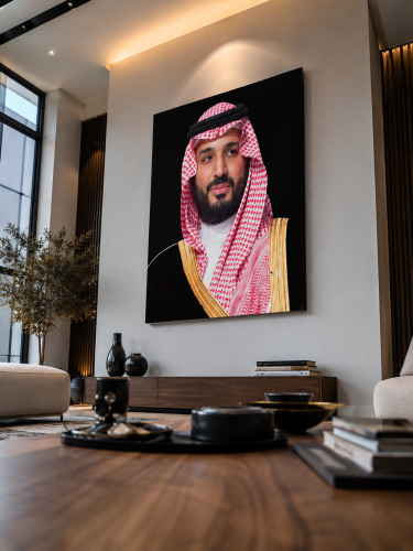 لوحة جدارية كانفس لصاحب السمو الأمير محمدبن سلمان