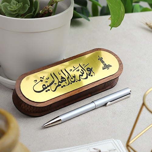 ختم قلم ألماني كلاسيكي لون فضي