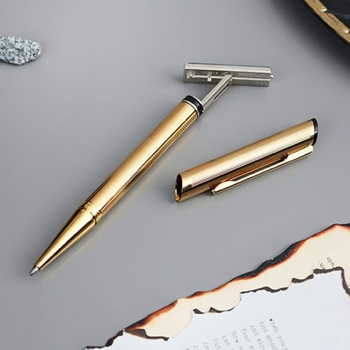 ختم قلم ألماني فاخر لون ذهبي