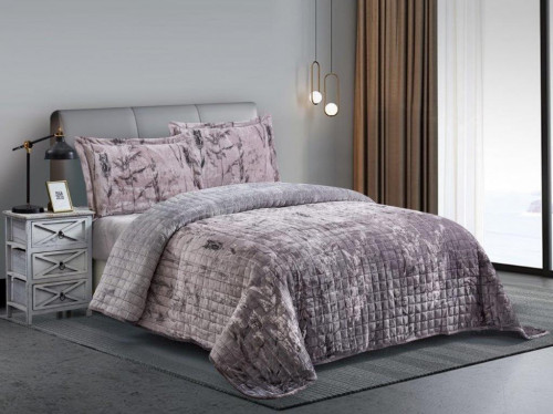 مفرش شتوي مضغوط مخمل نفرين 4 قطع