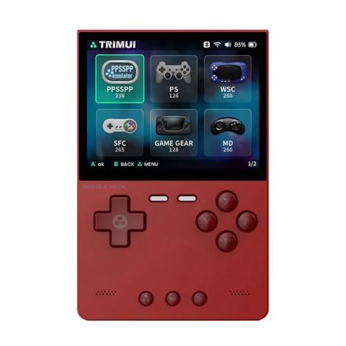 جهاز ألعاب Trimui Brick بسعة 64GB - أحمر