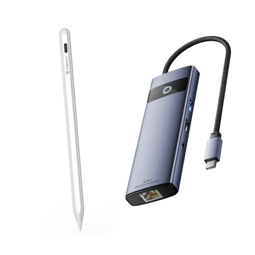 مجموعة القلم الذكي ومحول الايباد