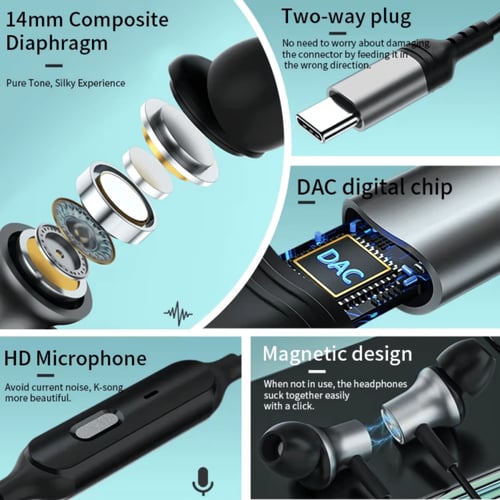 سماعة V2 تايب سي بخاصية تغيير الأصوات