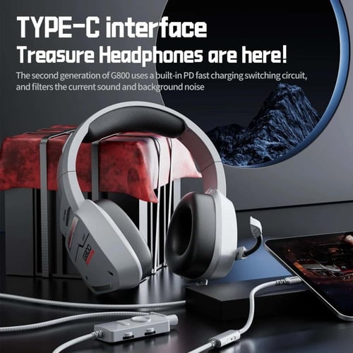 سماعة رأس محيطية G800 بلكستون بادابتر مدمج - سماعة...