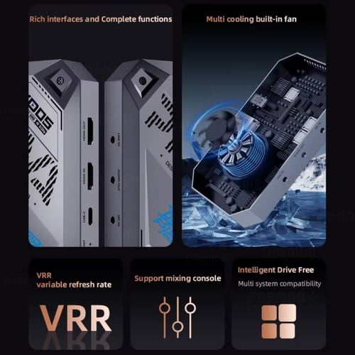 كرت شاشة بيفا VO05 بقدرة 60Hz و 6 منافذ مع مبرد مد...