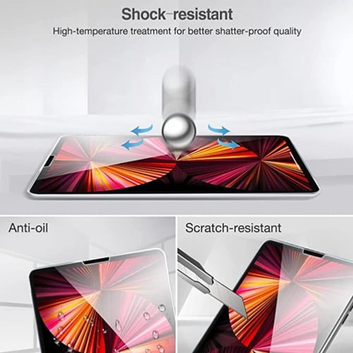 ستيكر حماية زجاجي 5D مقاوم للكسر للايباد