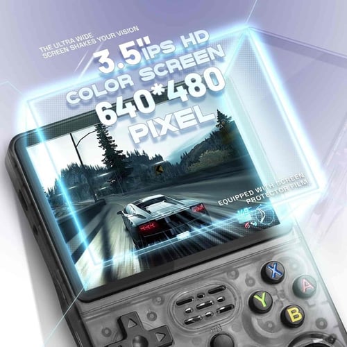 جهاز ألعاب محمول RG36 بسعة 64 جيجابايت - أسود