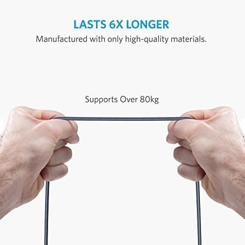 كيبل أنكر يو اس بي سي باور لاين بلس 1.8 متر اسود