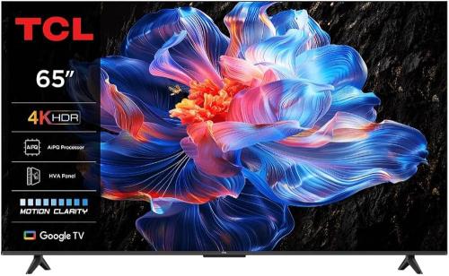 TCL تلفزيون جوجل تي في 65 بوصة بدون حواف معدنية ات...