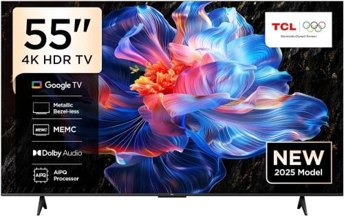 TCL تلفزيون ذكي P6K LED 4K UHD HDR مقاس 55 بوصة |...