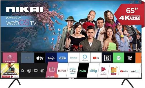 شاشة نيكاي 65 بوصة سمارت 4K نظام ويب اوس NIK65MEU4...
