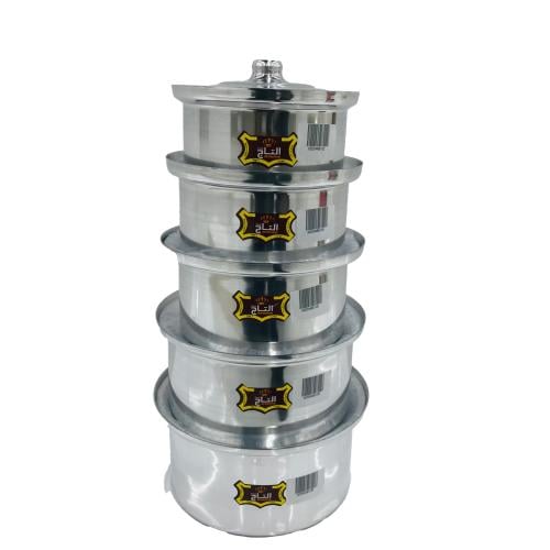 طقم حلل مصرى ٥ قطعه لامع