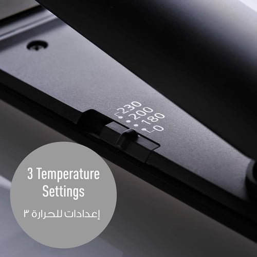 مكواة تسوية وتجعيد الشعر من السيراميك بتصميم ثنائي...