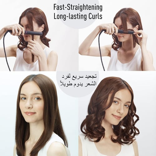 مكواة تسوية وتجعيد الشعر من السيراميك بحجم صغير وا...