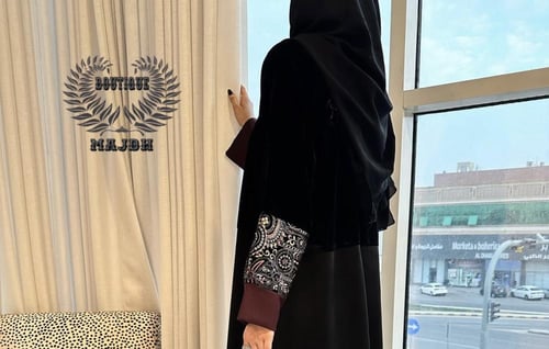 عبايه تطريز هندي