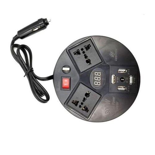 محول طاقة دائري للسيارة (من 12 فولت إلى 220 فولت)...