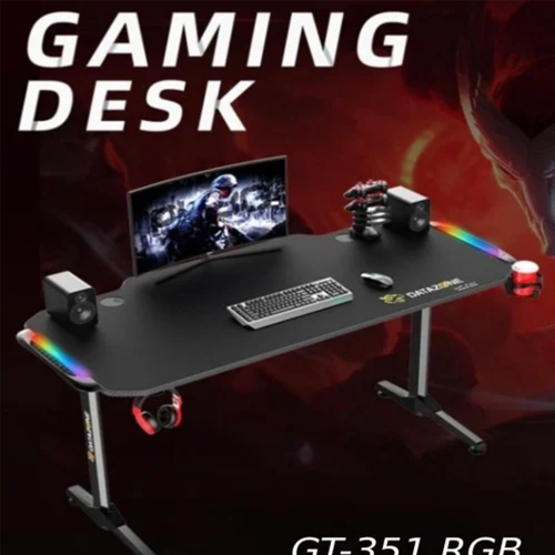 طاولة ألعاب + إضاءة + وسادة داتا زون DZ-GT-351