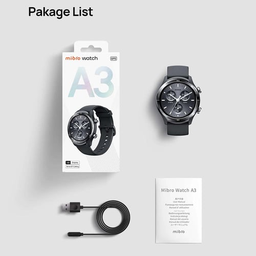 ساعة ذكية ميبرو A3 (موكا) 1.39 إنش