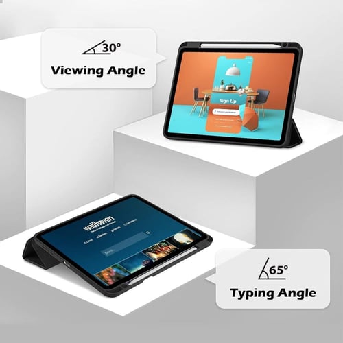 جراب ايباد اير فور +فايف خلفية شفافة