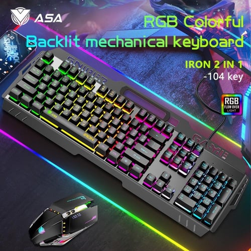 كيبورد وماوس (سلكي) IRON 104 من (ASA)