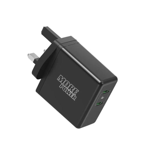 شاحن بيت 45 واط 2 منفذ PD (مور باور) - ضمان سنتين