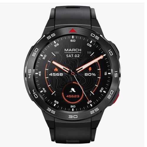 ساعة ذكية ميبرو GS برو (أسود) 1.43 إنش 22 مم