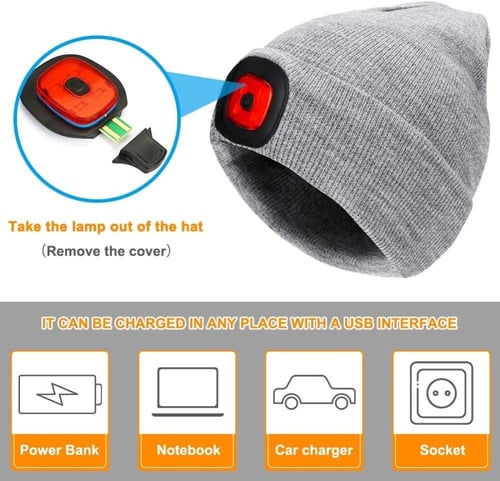 قبعة المصباح القابلة للشحن