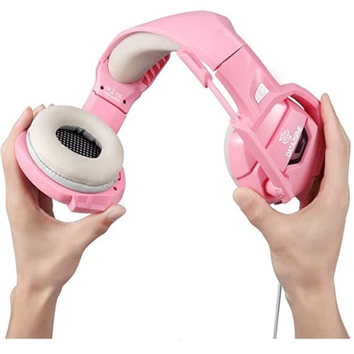 سماعة ألعاب وردي (داتا زون) -ضمان 6 شهور