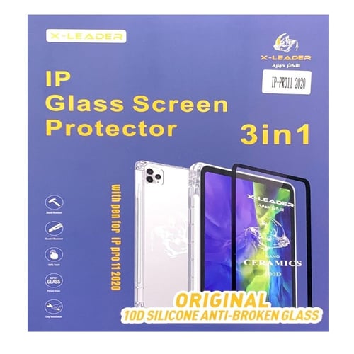 جراب واستيكر ايباد 2020+حماية كاميرا سيليكون