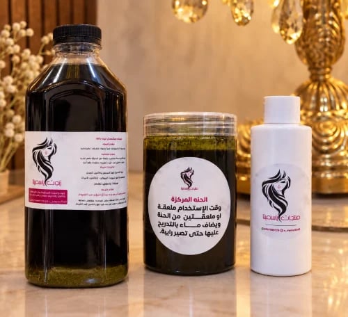 Oil course, size of the liter, with concentrated h...