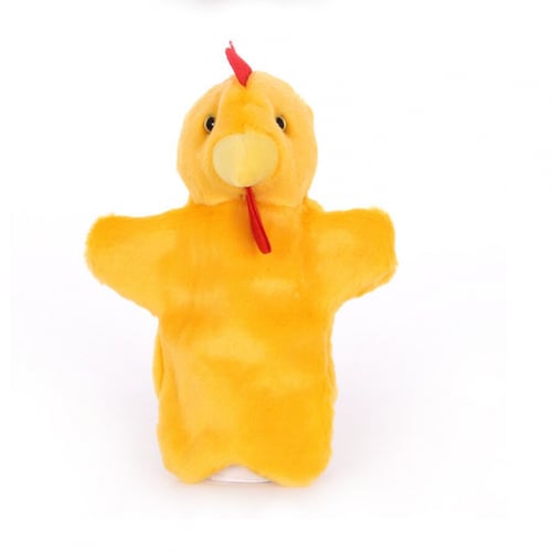 دمية يد للعب مع القطط