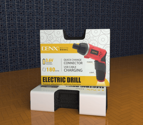 دريل لاسلكي الكتروني ذكي للفك والتركيب مزود بكشاف...