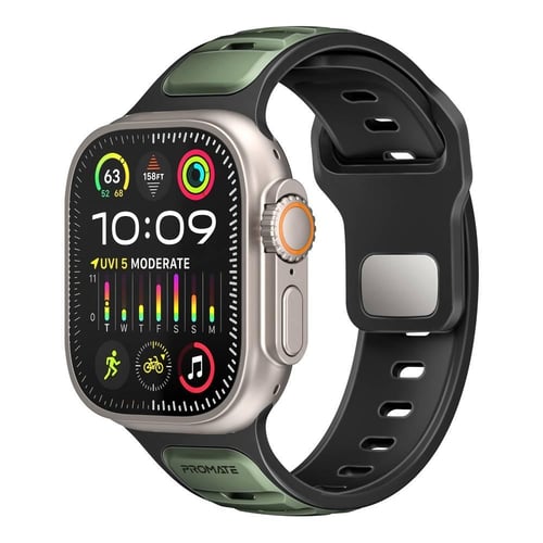 سوار رياضي لساعة أبل بتصميم ثنائي اللون أنيق برومي...