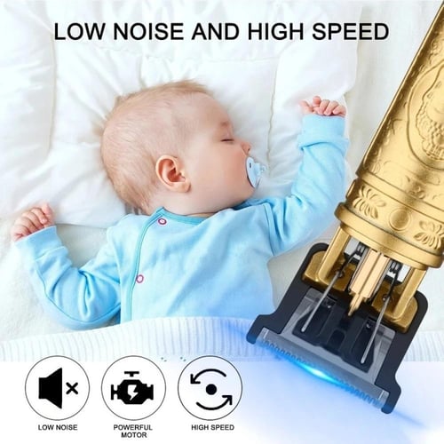 ماكينة حلاقة شعر لون ذهبي رجالي نقش التنين قابلة ل...