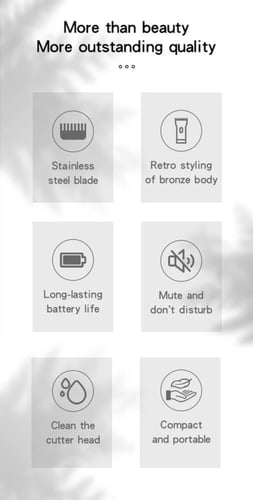 ماكينة حلاقة شعر لون ذهبي رجالي نقش التنين قابلة ل...