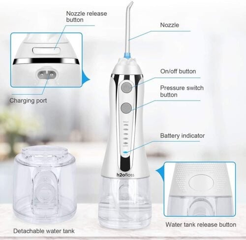 h2ofloss Water Flosser جهاز الخيط المائي لتنظيف ال...