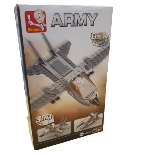مكعبات تركيب طيارة حربية 125 قطعة من Sluban ARMY