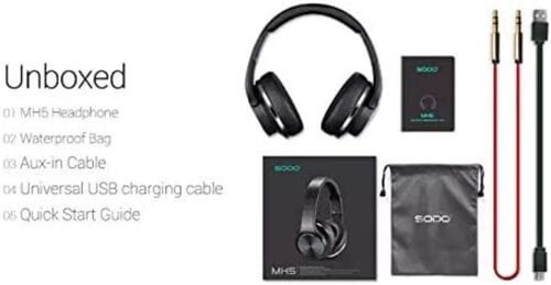 استمتع بالحرية الصوتية مع سماعة بلوتوث SODO MH5 :...