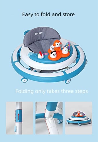 مشاية اطفال قابلة للطي لتعلم المشي مدمجة مع العاب...