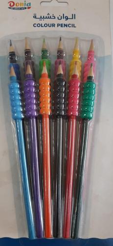 أقلام تلوين خشبيه دنيا