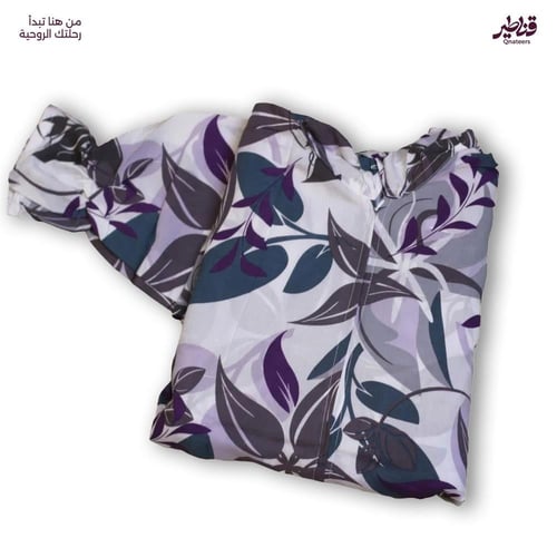 شرشف صلاة مزين بورود كبيرة - سحاب مخفي