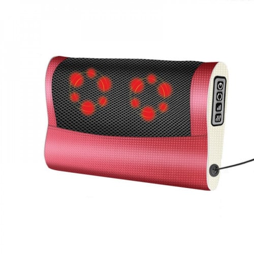 وسادة مساج حرارية لتدليك الرقبة DLC-M6406 أحمر وأس...