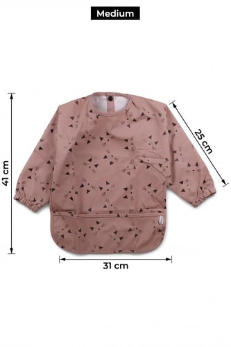 مريلة اطفال بأكمام | pink